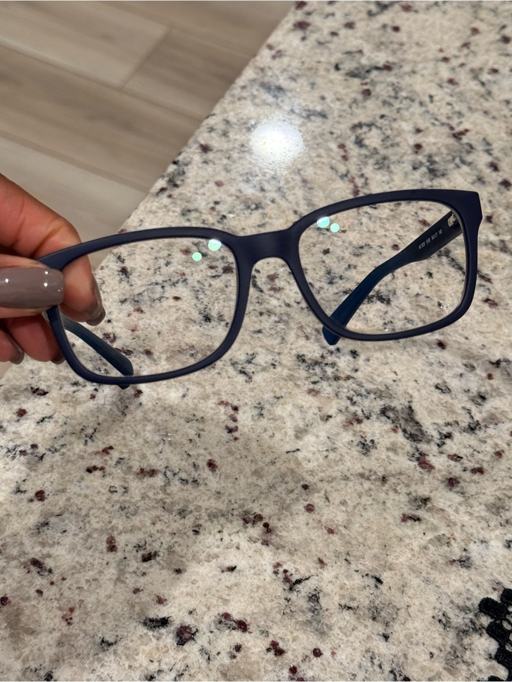 Women’s Matte Navy Blue Full-Rim Eyeglasses